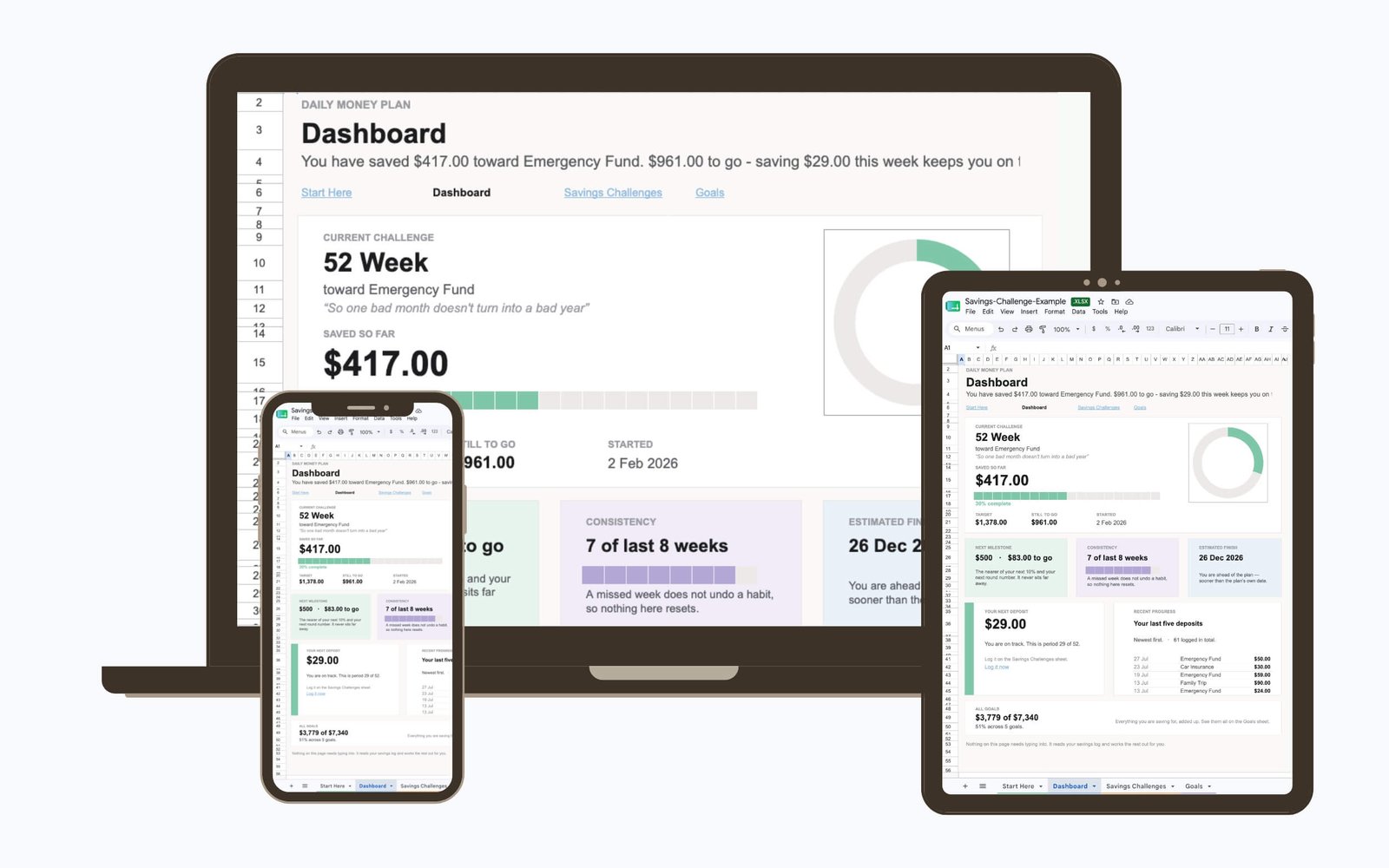 Savings Challenge System Preview